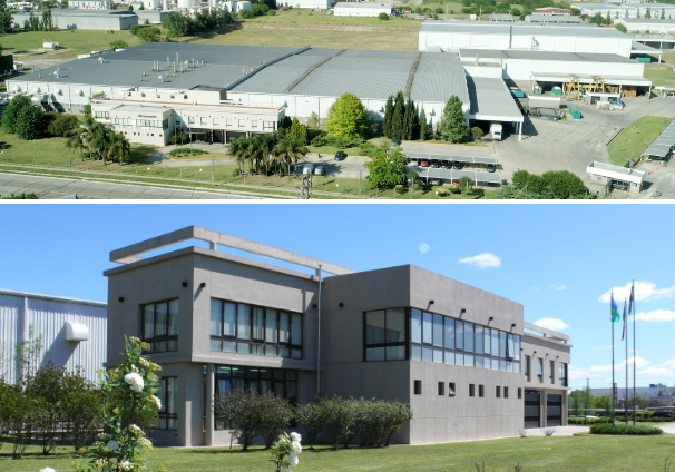 Foto aérea de la planta industrial de EG Impresores